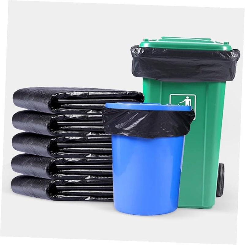 أكياس قمامة كبيرة ثقيلة 50 قطعة 60 × 90 سم قوة صناعية للتخلص من النفايات التجارية - Image 3